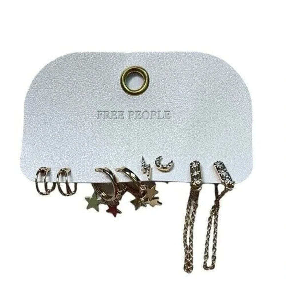 NWT Free People Earrings Set Moon, Sun & Stars Celestial‎